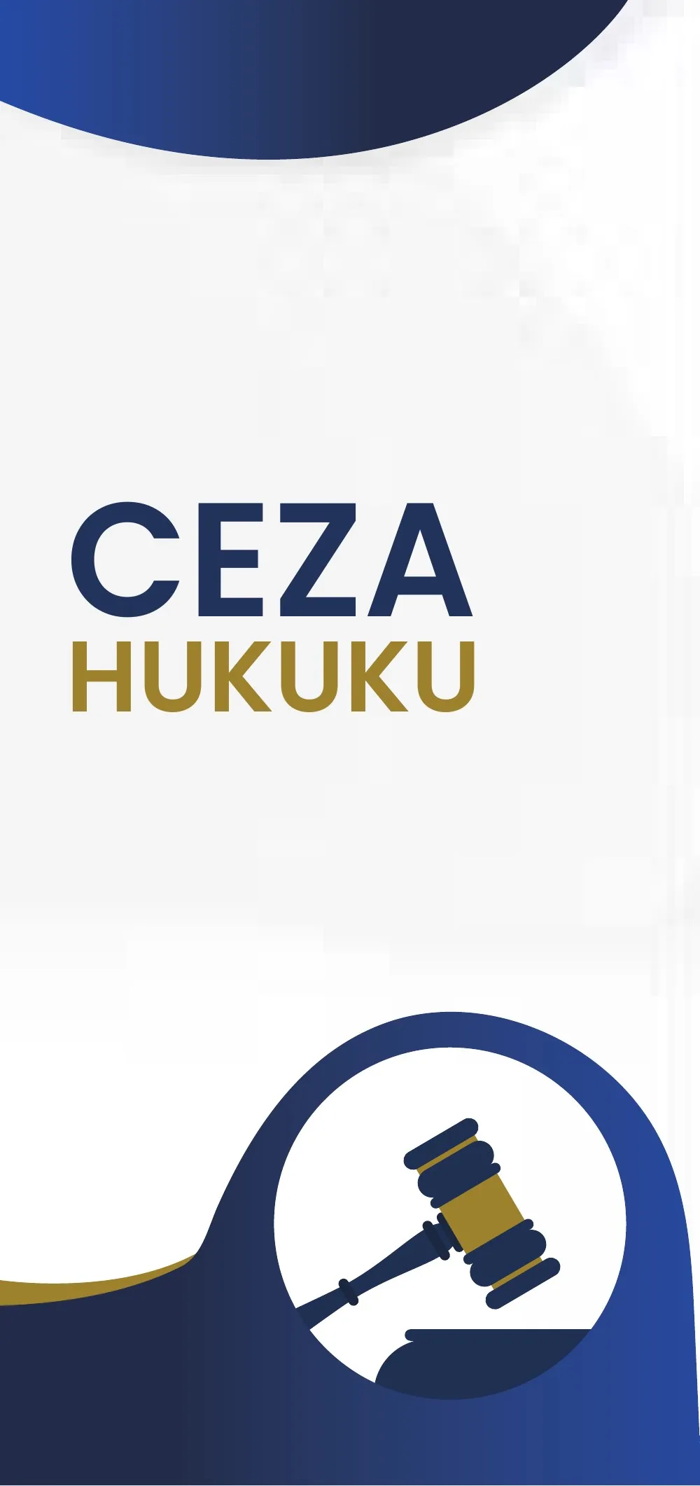 Ceza Hukuku broşürü, 1. sayfa