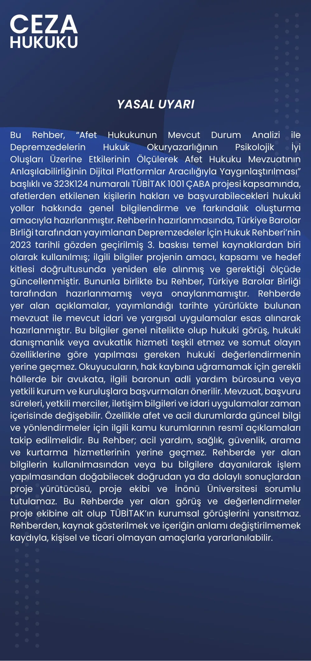 Ceza Hukuku broşürü, 5. sayfa