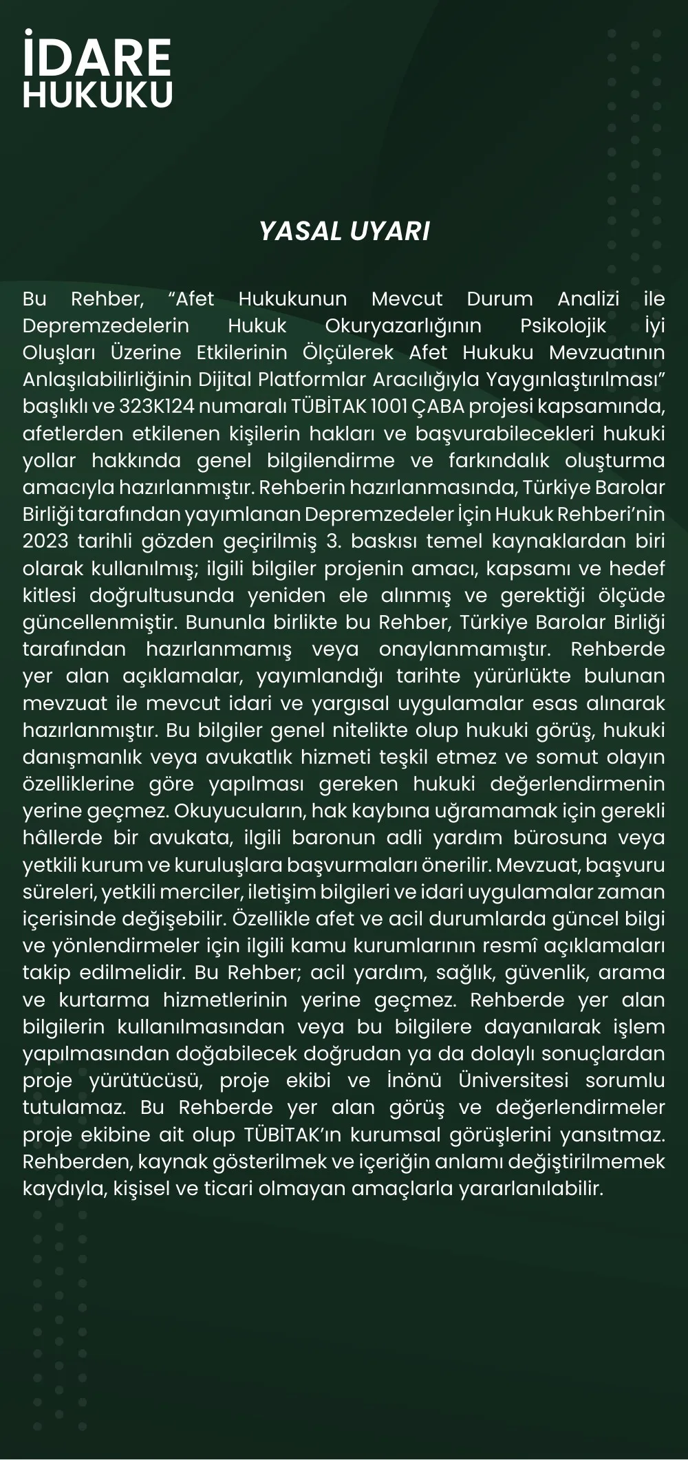 İdare Hukuku broşürü, 5. sayfa