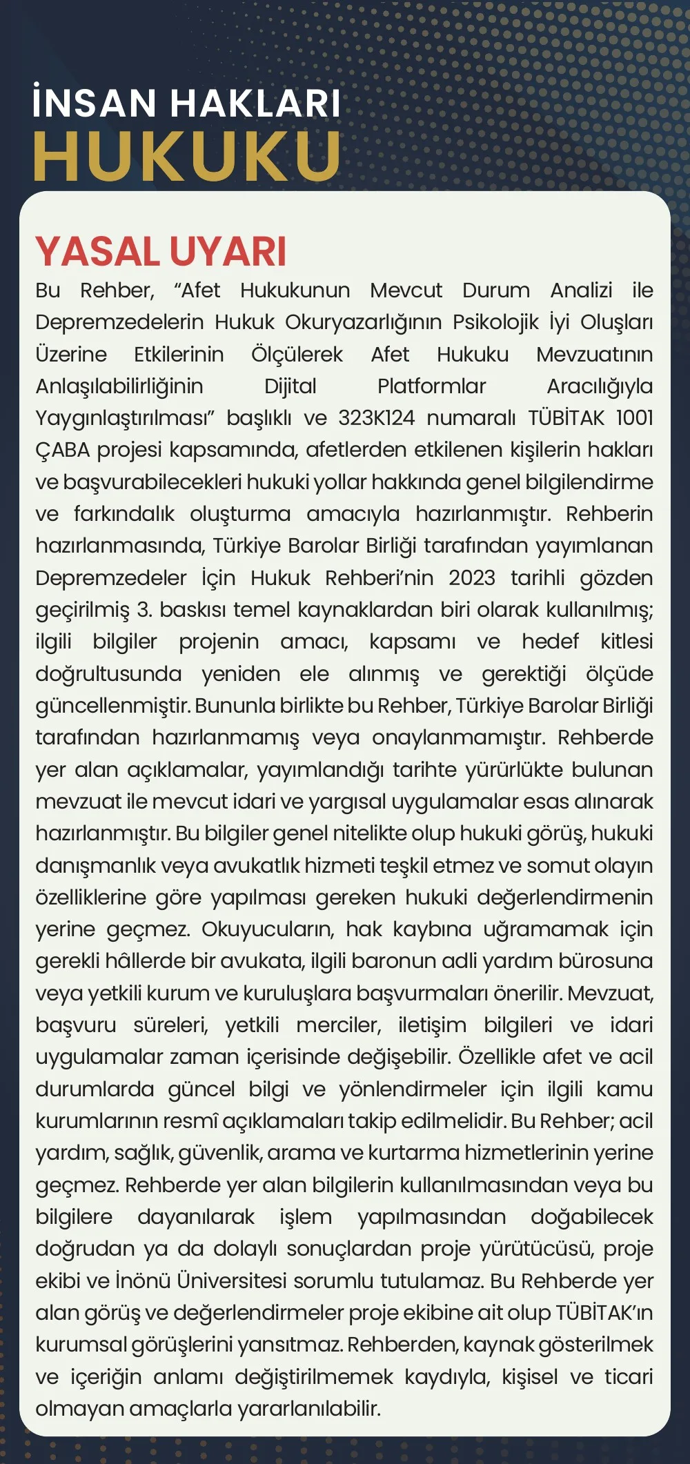 İnsan Hakları Hukuku broşürü, 8. sayfa